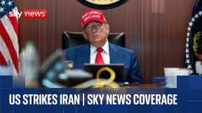 US warplanes strike three nuclear sites in Iran | Sky News coverage