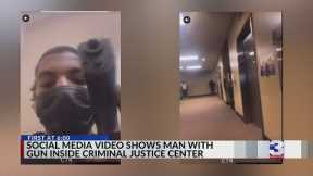 Social media video shows man with gun inside Criminal Justice Center