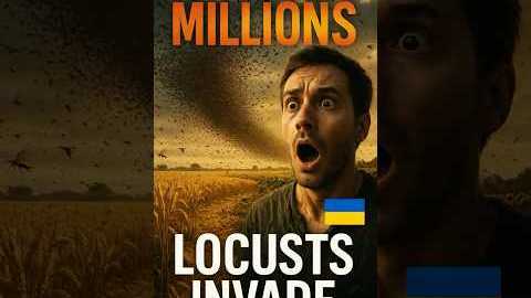 MILLIONS of Locusts INVADE Ukraine - Global Food Crisis Alert! 🦗 #ukraine  #locustswarm