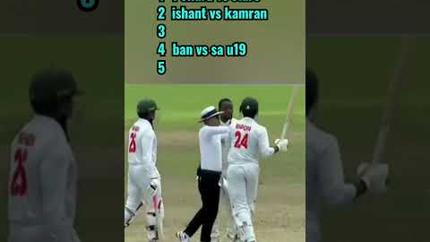Ranking Heat moment Between Players |#heatmoment #fight #trending #shorts #viral #cricketaddict