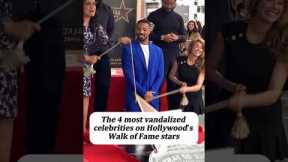 The 6 most vandalized celebrities onHollywood's Walk of Fame stars#celebrity #celebrities #movie