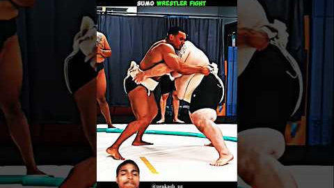 😱 BODYBUILDER VS SUMO WRESTLER FIGHT #wrestling #trending #sports