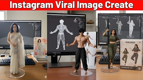 Trending Instagram Viral Photo Editing 📸✨ | How to make Instagram Viral Figurine Ai Model Post 🤖🔥