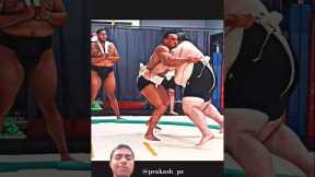 😱 BODYBUILDER VS SUMO WRESTLER FIGHT #trending #wrestling #sports