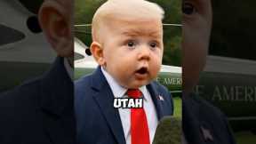 Baby Trump warns social media platforms are 'death' 🍼😱 #shorts #trump #usnews