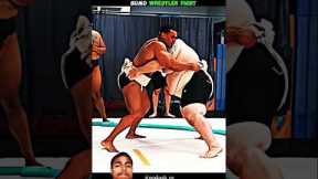 😱 BODYBUILDER VS SUMO WRESTLER FIGHT #wrestling #trending #sports