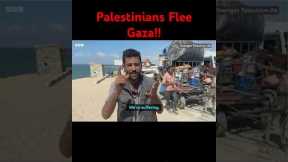 Palestinians Flee Gaza as Israeli Assault Intensifies| Breaking News #shortsviral #explorepage #gaza