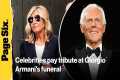 Celebrities pay tribute at Giorgio