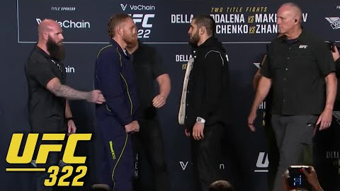 Faceoffs from the UFC 322 Press Conference | ESPN MMA