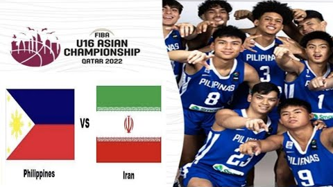U16 PHI vs IRAN // Full Highlights //Battle for 7th Place//Fiba Asian Championship
