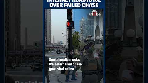 Viral Video Shows Food Delivery Rider Escaping ICE Agents in Downtown Chicago
