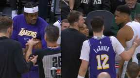 Giannis steals ball and gives it to Lakers after ref wouldn't for Thiero's first points