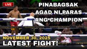 LATEST FIGHT! November 30, 2025 l Afrikan champion bagsak agad sa round kay PARAS