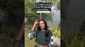 These 10 companies are hiring foreigners in New Zealand | Nidhi Nagori