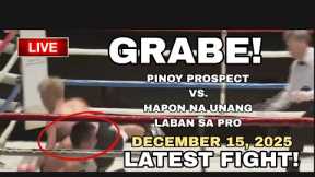 LATEST FIGHT! December 14, 2025 l Hapon na kapro-debut pa lang isinabak na agad sa isang PINOY