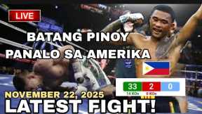 LATEST FIGHT! November 22, 2025 l Undefeated na batang PINOY panalo sa Amerika