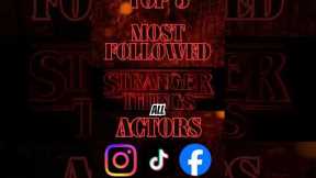 Top 5 Most Followed Stranger Things Actors (All Social Media) | Njs Top5