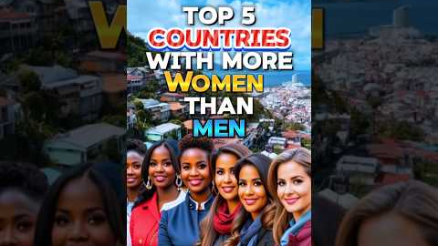 5 countries with more women than men 😳🤯 #facts #gender #shorts