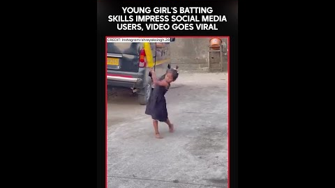Young Girl's Batting Skills Impress Social Media Users; Video Goes Viral
