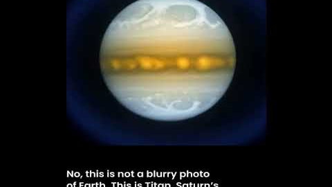 This is NOT Earth 😱 JWST Captured Titan! #news #new #nasa #shorts #viral