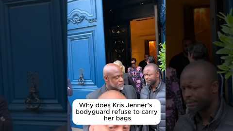 Why does Kris Jenner's bodyguard refuse to carry her bags#celebritynews #shortsfeed #celebrity