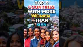 5 countries with more women than men 😳🤯 #facts #gender #shorts