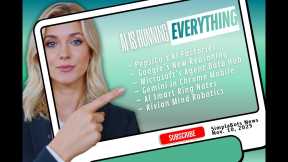 AI News, Nov. 10, 2025 | PepsiCo’s AI Factories, Google’s New Reasoning, Microsoft’s Agent & More