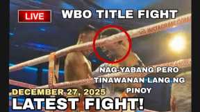 LATEST FIGHT! December 27, 2025 l Jeo Santisima vs. Angelo Pena WBO Inter-Continental
