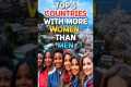 5 countries with more women than men