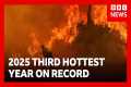 2025 third hottest year on record