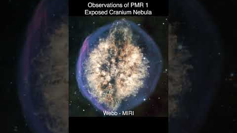 Exposed Cranium Nebula — James Webb Space Telescope #shorts