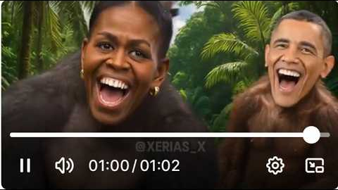 BREAKING: Donald Trump Post Clip of Obamas as Monkeys On Truth Social