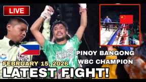 LATEST FIGHT! February 15, 2026 l Pinoy bagong WBC champion sa super flyweight