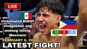 LATEST FIGHT! February 6, 2026 l Undefeated PINOY sinagasaan ang walang talong Mexicano