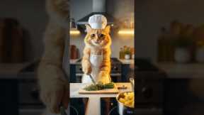 AI Funshare - Chef Cat Cooking Scene! #SimplaBots #ai # aivideo #shortvideo #animals #cutecat