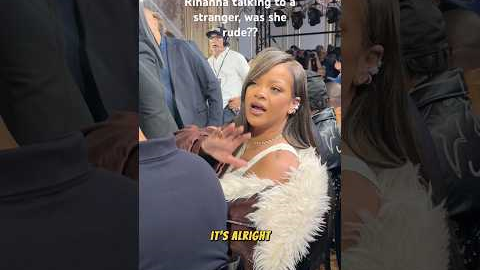 RIHANNA Talking to a RANDOM STRANGER 😱 #rihanna #shorts