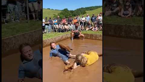 girls fight in mud part 104 #wwe #mma #shorts #viral #trending #sports #news #wrestling