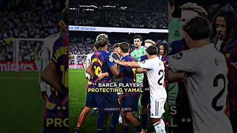 Barcelona vs Real madrid Fight 💪🏻 #footballshorts #fyp#trending