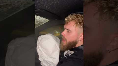 Jake Paul Crashed on 115KM/h 🔥 #jakepaul #viral #funny #boxing