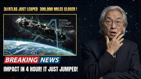 In just four hours, 3I/ATLAS has moved 300,000 miles closer to Earth.Michio Kaku