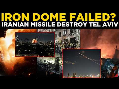 Iran Attacks Tel Aviv Live | Iranian Ballistic Missiles Rip Through Tel Aviv Destroying Buildings