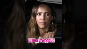 Jessica Alba Tries To Trick Paparazzi By Sneaking Out The Back Door Of Craig's In West Hollywood, CA