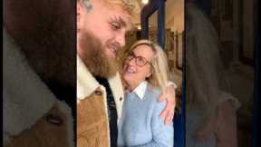 Jake Paul Surprised his Mother 🥹💗 #jakepaul #boxing #funny #viral #breakingnews