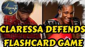 CLARESSA SHIELDS FIGHTS BACK. DEFENDS FLASHCARD GAME DRINKING MORE ALCOHOL