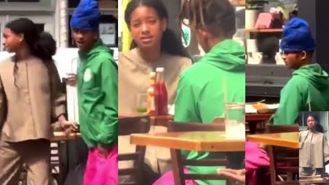 Jaden smith and Willow smith at a coffee shop 