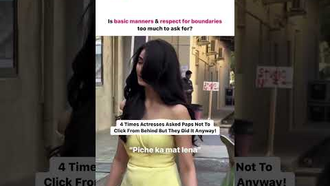 4 Times Paps Did Not Respect Boundaries #boundaries #paparazzi #bollywood #viral