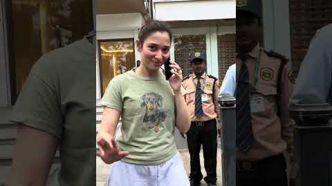 Actress Tamannaah Bhatia Spotted At Juhu