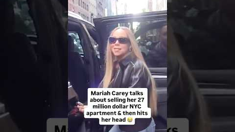 Mariah Carey Hitting Her Head After Talking To The Paparazzi😭