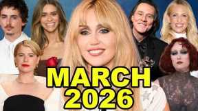 every pop culture moment in march 2026 🗓️🌹🎤