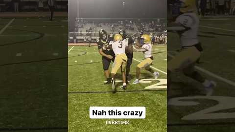 #3 must’ve been out there talking crazy cause omg 😳 #shorts #football #highlights #highschoolsports